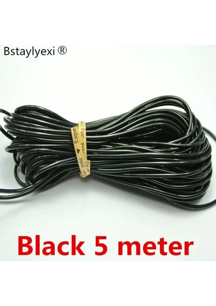 5 Metre Tarzı 10 Metre Şeffaf Güzel Mix Renk 2mm Hollow Kauçuk Boru Kordon Halat Kapak Bellek Tel Yenilik El Sanatları (Yurt Dışından)