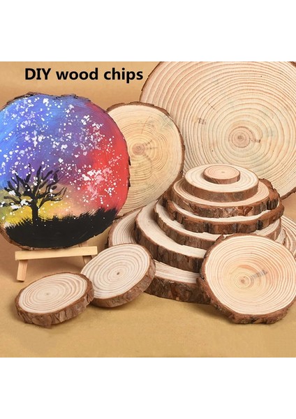Şövale 15X23CM Tarzı Kalın 1 Paket Doğal Çam Yuvarlak Bitmemiş Ahşap Dilimleri Ağaç Kabuğu ile Daireler Günlük Diskler Dıy El Sanatları Düğün Parti Boyama (Yurt Dışından) fiyatları