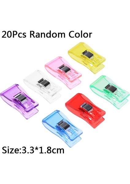 3,3 x 1,8 cm Stili Mini Dikiş Klipleri Plastik Renkli Kapitone Klipler Dıy Craft Patchwork Kumaş Tığ Örgü Için Hemming Konfeksiyon Kelepçeleri (Yurt Dışından)