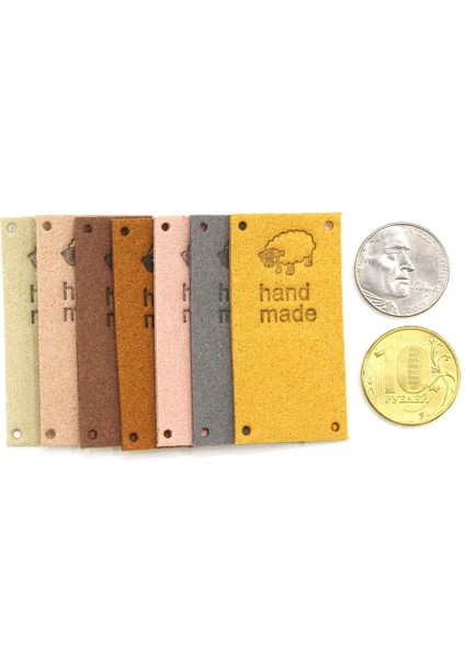 No.6 Tarzı El Yapımı Etiket Koyun Desen Pu ve Elyaf Deri Etiketler Giysiler Hediyelik Çantalar Için El Yapımı Etiketler Şapkalar Konfeksiyon Aksesuarları 2.5*5 cm (Yurt Dışından)
