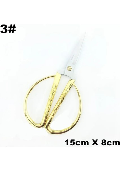 15CM Tarzı 4 Boyut Paslanmaz Çelik Altın Dikiş Veya Kısa Kesici Dayanıklı Yüksek Çelik Vintage Terzi Veya Kumaş El Sanatları Ev Için (Yurt Dışından)