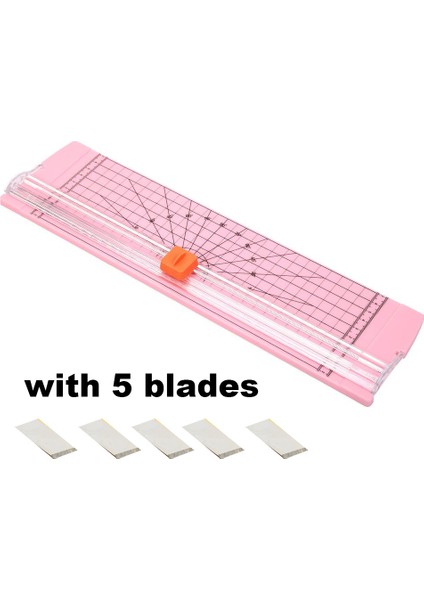 5 Bıçak Stili ile Pembe A3A4 Kağıt Kesici Hassas Kağıt Fotoğraf Düzelticiler Kesici Karalama Defteri Düzeltici Zanaat Kesme Bıçağı 5 Bıçaklı Dıy Sanat Kesme Aracı (Yurt Dışından)
