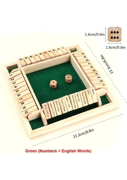 Kırmızı Stil Droded Shut The Box Masa Oyunu Numarası Parti Için Içme Oyunu Kulüp Masa Oyunu Evde Boş Zaman ve Iç Mekan Eğlencesi (Yurt Dışından) fırsatları