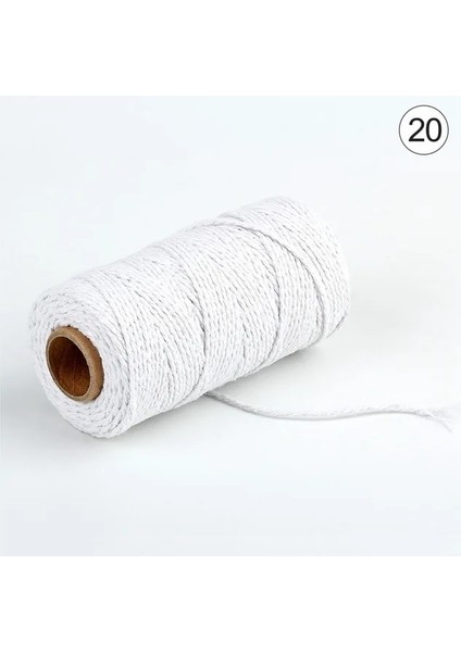 No.20 Tarzı Pamuklu Ip Pamuklu Kordon Fırıncılar Sicim Ip Kordon Şişesi Hediye Kutusu Dekor El Sanatları (Yurt Dışından)