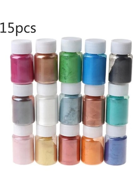 Set3 Stili Dıy El Yapımı Sedefli Mika Tozu Epoksi Reçine Boya Inci Pigment Reçine Tutkal Pigmentler Malzeme Kristal Kalıp Sabun Yapımı (Yurt Dışından)