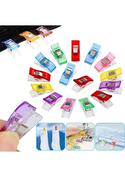 Yeşil Stil Ewing Klipsler Plastik Kelepçeler Kapitone Crafting Crocheting Örgü Konfeksiyon Klipsleri Çeşitli Renkler Bağlama Klipsleri Kağıt Kumaş (Yurt Dışından)