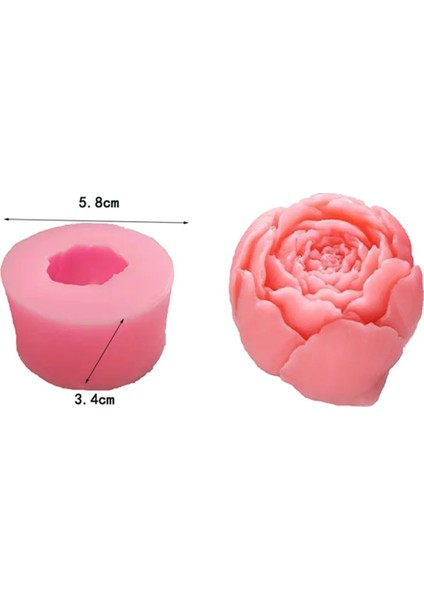 E Stili 3D El Sanatları Için Silikon Kalıplar Gül Çiçek Mum Kalıbı Dıy El Yapımı Aromaterapi Mum Kalıpları Reçine Kalıpları Mum Yapma Malzemeleri (Yurt Dışından)