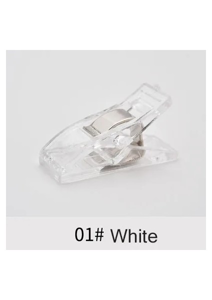 01 Beyaz Stil Renkli Patchwork Dikiş Hemming Aracı Aksesuar Kapitone Klipler Plastik Klip Dıy El Sanatları Aksesuarla Coutur (Yurt Dışından)