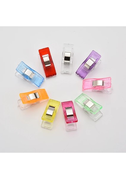 01 Beyaz Stil Renkli Patchwork Dikiş Hemming Aracı Aksesuar Kapitone Klipler Plastik Klip Dıy El Sanatları Aksesuarla Coutur (Yurt Dışından) modelleri