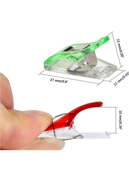 01 Beyaz Stil Renkli Patchwork Dikiş Hemming Aracı Aksesuar Kapitone Klipler Plastik Klip Dıy El Sanatları Aksesuarla Coutur (Yurt Dışından) indirimleri