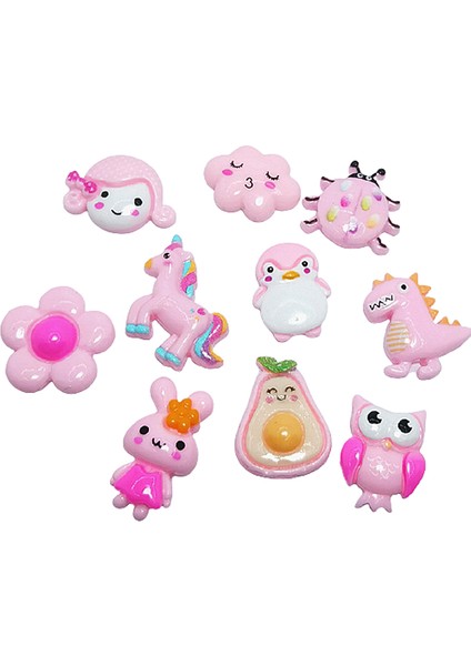 No.10 Tarzı 20 Adet U Seçim Pcslot Pembe Mix Kawaii Çiçek Reçine Düz Geri Diy Saç Klip Takı Yapımı Aksesuarları Dekorasyon (Yurt Dışından) fiyatları