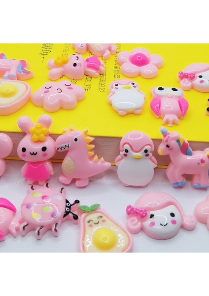 No.10 Tarzı 20 Adet U Seçim Pcslot Pembe Mix Kawaii Çiçek Reçine Düz Geri Diy Saç Klip Takı Yapımı Aksesuarları Dekorasyon (Yurt Dışından) modelleri