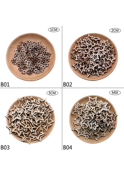 B02-2CM Tarzı Ahşap Ahşap Yıldızlar Scrapbooking Dıy Aksesuarları Ahşap Süsler Ev Dekorasyon Için Lazer Kesim Yıldız Kolye El Yapımı El Sanatları (Yurt Dışından) fırsatları