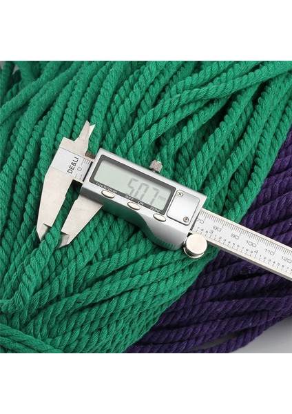 Renk 10 Tarzı 5mm Renkli Pamuklu Halat Dıy 10 Metrerulo Bükülmüş Yuvarlak Pamuklu Kordon Pamuklu Halat Giyim Beraberlik Dize Bükülmüş Halat (Yurt Dışından) fırsatları