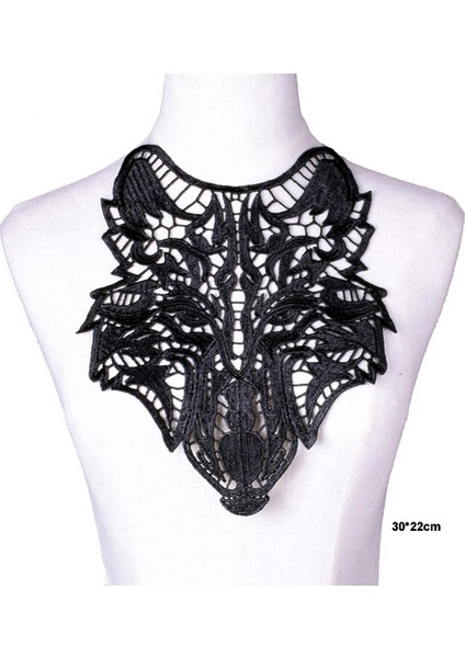 No.28 Stili Siyah Nakış Venise Dantel Yaka Yaka Süsleme Dikiş Aplike Trimler Dantel Kumaş Elbise Malzemeleri Scrapbooking (Yurt Dışından)