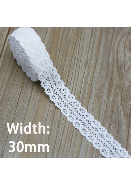 No.17 Stili (5 Metreroll) Beyaz Pamuk Işlemeli Dantel Net Kurdela Kumaş Trim Dıy Süslemeleri Dikiş El Yapımı Zanaat Malzemeleri (Yurt Dışından)