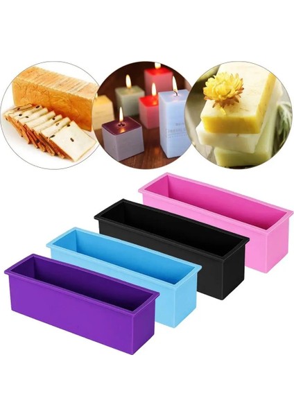 B Tarzı Esnek Dikdörtgen Sabun Silikon Kalıp El Yapımı Sabun Mum Çikolatalı Kek Nuga El Sanatları Dıy Silikon Tost Somun Sabun Kalıp (Yurt Dışından) fırsatları