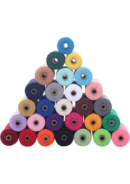 Ay Beyaz Mavi Tarzı 2mm El Yapımı Halat 100% Pamuk Halat Renkli Sicim Makrome Kordon Dize Parti Düğün Dekorasyon Aksesuar Dıy Kordon Için (Yurt Dışından) modelleri