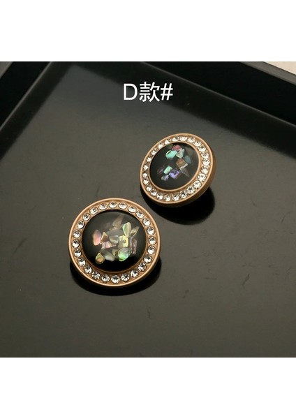 D Stili 25MM 6 Adet Takım Elbise Için Vintage Inci Düğmeler Oya Kazak Kadınlar Metal Elmas Düğme Elbise Dekoratif Giyim (Yurt Dışından)