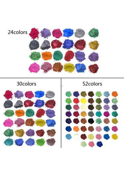 52 Renk Stili 52 Renk Mika Tozu Sedefli Pigment Reçine Renklendirici Paketi Cilt Için Güvenli Dıy Sabun Epoksi Reçine Mum Tırnak Makyaj El Sanatları (Yurt Dışından) fiyatları
