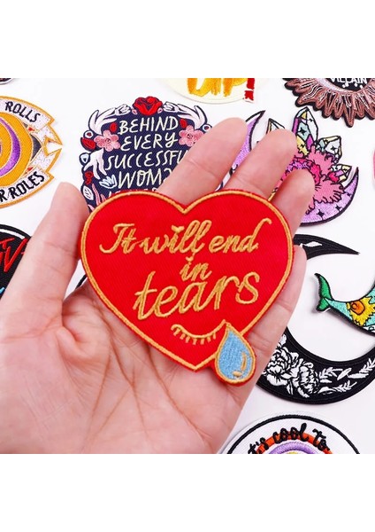 PE6370CT Stili Rainbon Karikatür Mektup Aplike Işlemeli Yamalar Giysiler Dıy Aşk Kalp Yama Demir On Yamalar Giyim Çıkartmaları Rozetleri (Yurt Dışından) indirimleri