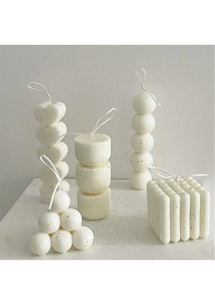 Uzun Balon Top Stili Aşk Kalp Şekli Mum Kalıbı Soya Balmumu Silikon Mum Kalıbı Küp Aromaterapi Kalıpları Alçı El Yapımı Soya Aroması Balmumu Sabun Kalıbı (Yurt Dışından)