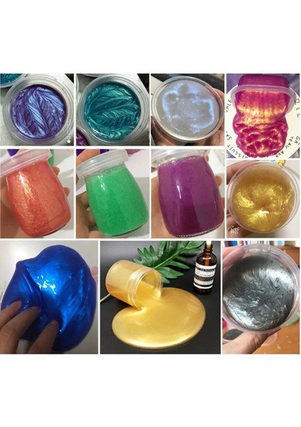 4 Adet-Siyah Stil 4 Colorsset Aurora Reçine Doğal Mika Tozu Epoksi Reçine Boya Inci Pigment Dıy Takı Yapımı Sabun Mum Yapımı Pigment Kiti (Yurt Dışından)