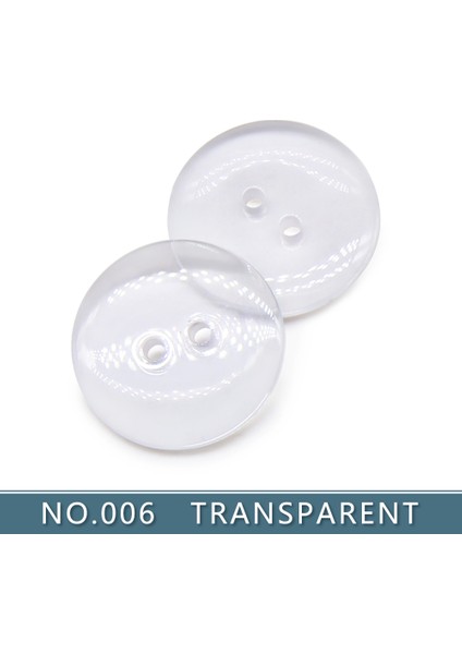 2 Delik CLEAR022 Stili 22 mm Ewing Düğmeler Beyaz Siyah Şeffaf Gömlek Dekoratif Düğme El Sanatları Çocuk Bezi Aksesuar Için Küçük Büyük Şeffaf Düğme (Yurt Dışından)