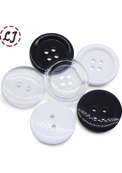 2 Delik CLEAR022 Stili 22 mm Ewing Düğmeler Beyaz Siyah Şeffaf Gömlek Dekoratif Düğme El Sanatları Çocuk Bezi Aksesuar Için Küçük Büyük Şeffaf Düğme (Yurt Dışından) modelleri