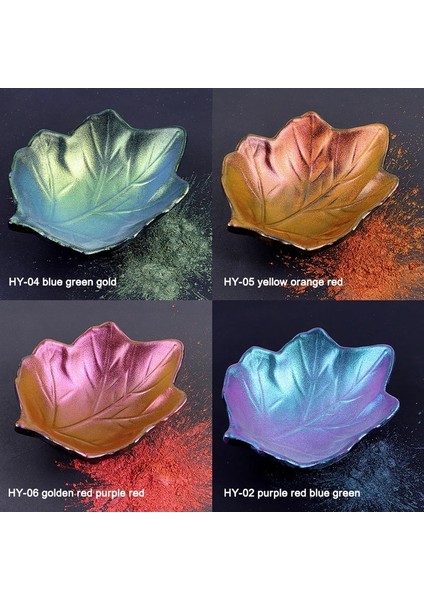 No.10 Tarzı Yeni Renk Değişen Hafif Toz Dıy Epoksi Manikür Pigment Makyaj Göz Farı Renk Değiştiren Pigment Dolgu Takı Yapımı Aracı (Yurt Dışından)