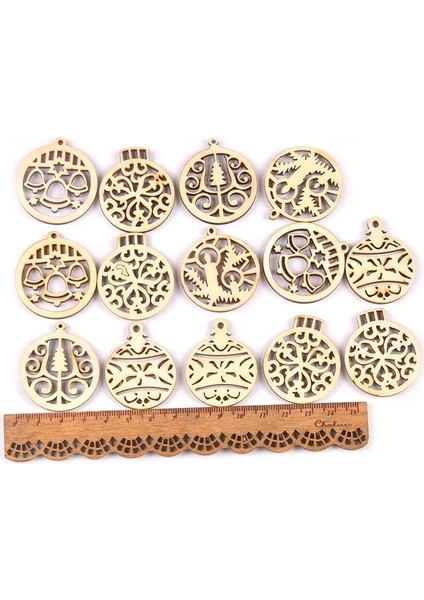 MT2502-50 Adet Tarzı Karışık Noel Ağacı Asılı Süsler Ahşap Dekorasyon Doğal Ahşap Dıy El Sanatları Ev Noel Süslemeleri Çocuklar Hediyeler (Yurt Dışından) modelleri