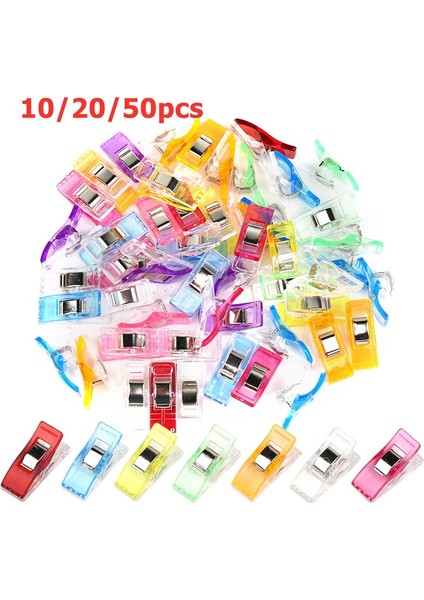 20 Adet Tarzı Adet Dikiş Klipsleri Plastik Klipler Kapitone Crafting Crocheting Örgü Güvenli Klip Çeşitli Renkler Bağlama Klipsi Depolama Klipsi (Yurt Dışından) fırsatları