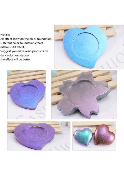 NO.9891 Stili Ayna Bukalemunlar Pigment Sedefli Epoksi Reçine Glitter Sihirli Renksiz Toz Reçine Renklendirici Takı Yapımı Araçları (Yurt Dışından) indirimleri