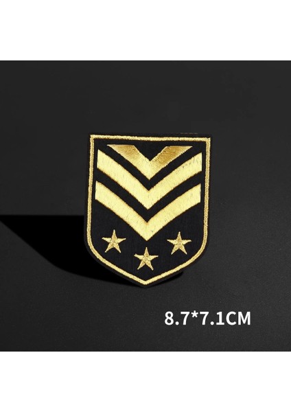 N5-BT0384 Stili 2021 Yeni Altın Işlemeli Çapa Askeri Yamalar Giysi Üzerinde Demir Sırt Çantası Kot Çıkartmalar Diy Ütü Aplikler (Yurt Dışından)