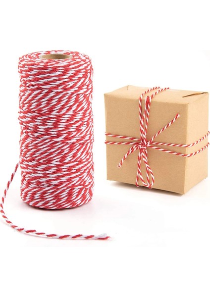 Altın Tel Beyaz Tarzı 100 M * 2 mm Çift Renkli Pamuk Fırıncılar Sicim Dize Pamuk Kordonlar Halat El Yapımı Noel Hediyesi Için Ambalaj Craft Dıy Hediye Paketi (Yurt Dışından) indirimleri