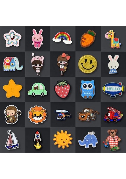 BT30 Set Stili Sevimli Anime Karikatür Çocuk Giyim Için Yamalar Üzerinde Ütü Etiket Nakış Yama Üzerinde Dikmek Giysi Aplike Çizgili Mix Lot (Yurt Dışından) fiyatları