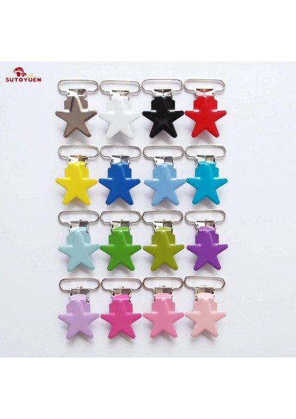 No.3 Tarzı ' 25M Kurşunsuz Yıldız Metal Bebek Kukla Emzik Zinciri Tutacağı Bağlayıcı Askı Klipleri Emzik Klipsi (Yurt Dışından) fiyatları