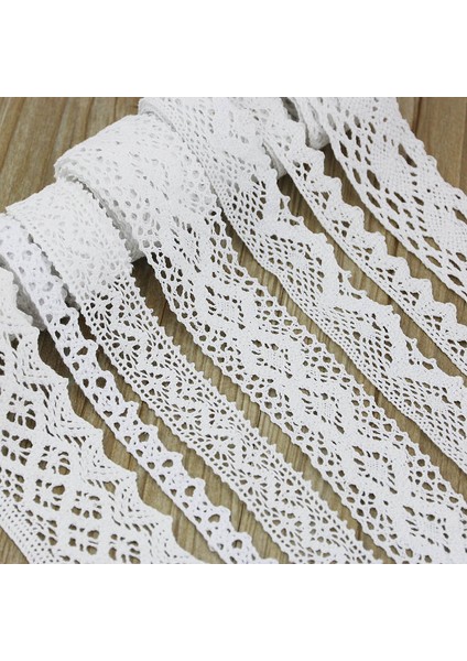 No.14 Tarzı (5 Metreroll) Beyaz Pamuk Işlemeli Dantel Net Kurdela Kumaş Trim Dıy Süslemeleri Dikiş El Yapımı Zanaat Malzemeleri (Yurt Dışından) fiyatları