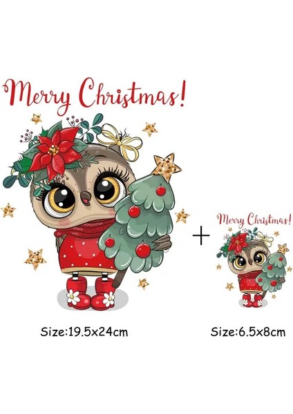 6609SET Stili Noel Hediyesi Dıy Yamalar Isı Transferi Vinil Aplike Üstler Ütülemeli Yamalar Giysiler Üzerinde Isı Baskısı Noel Arabası Kış (Yurt Dışından)