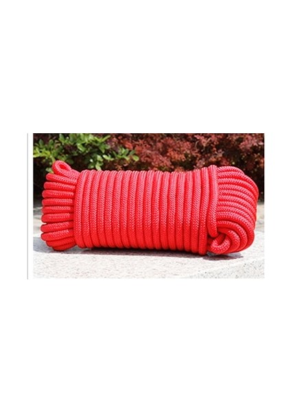 Kırmızı Stil 10METERSLOT 6mm Katı Paraşüt Kordonu Ipi Halat Mil Spec Tip Bir Strand Tırmanma Kampı Hayatta Kalma Ekipmanları Paracord (Yurt Dışından)