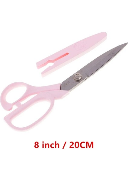 8 INÇ-20CM Pembe Tarzı Yüksek Li Profesyonel Paslanmaz Çelik Dikiş Veya Kumaş Makasları Nakış Çapraz Dikiş Kapaklı Terzi Ors (Yurt Dışından)