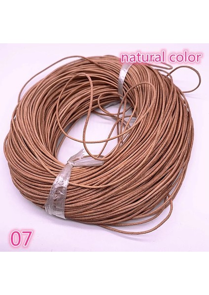 No.7 Tarzı 5 Yards Hakiki Inek Deri Yuvarlak Deri Kordon Dize Kolye Halat Takı Yapımı Için Dıy Bilezik Retro El Sanatları Bulguları (Yurt Dışından)