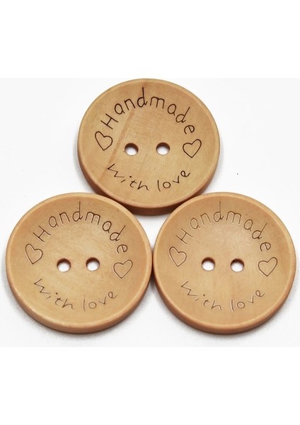 MT303-30MM Stili Yuvarlak Ahşap Tahıl Büyük Ahşap Düğmeler Doğal Renk Dikiş Scrapbooking Palto Palto Lazer El Yapımı 2 Delik (Yurt Dışından) indirimleri
