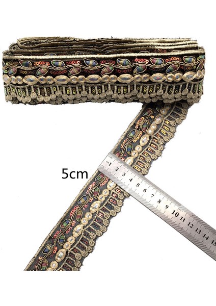 No.13 Tarzı 1 Yards Dantel Şerit Düzeltir Kostüm Süslemeleri Elbise Aplike Polyester Dıy El Sanatları Dikiş Kumaş (Yurt Dışından) modelleri