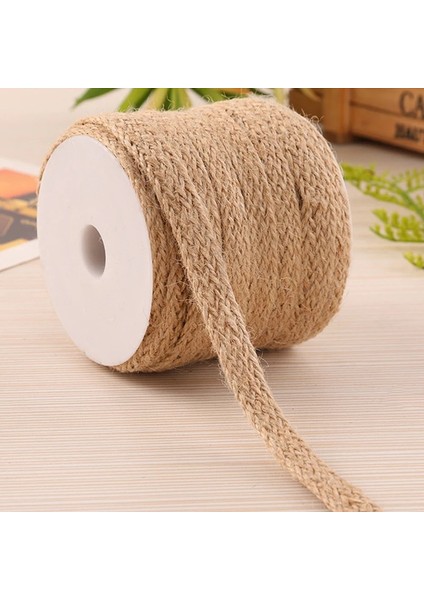 C Stili 5 M Doğal Çuval Bezi Hessen Jüt Sicim Kordon Keten Halat Dize Hediye Paketleme Dizeleri Düğün Parti Dıy Dekoratif Makrome Keten Halat (Yurt Dışından) fiyatları