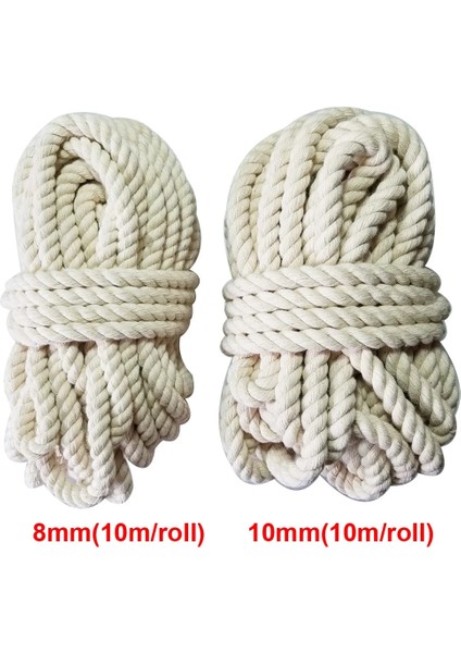 4mm 10M Stili 100% Doğal Pamuk Ip Sicim Makrome Kordonlar Etiketi Asmak El Yapımı Aksesuar Dıy (Yurt Dışından) modelleri