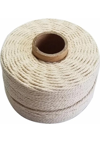 4mm 10M Stili 100% Doğal Pamuk Ip Sicim Makrome Kordonlar Etiketi Asmak El Yapımı Aksesuar Dıy (Yurt Dışından) fırsatları
