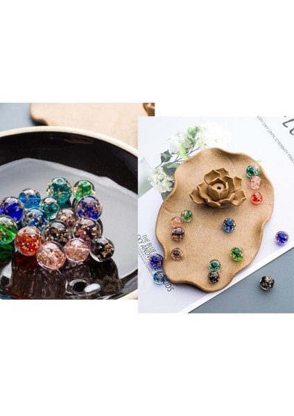 Renk 8 Tarzı Lot 8mm Yuvarlak Işıklı Çiçek Cam Gevşek Boncuklar Aydınlık Lampwork Boncuk El Yapımı Kristal Dıy Dikiş Mamulleri (Yurt Dışından) indirimleri