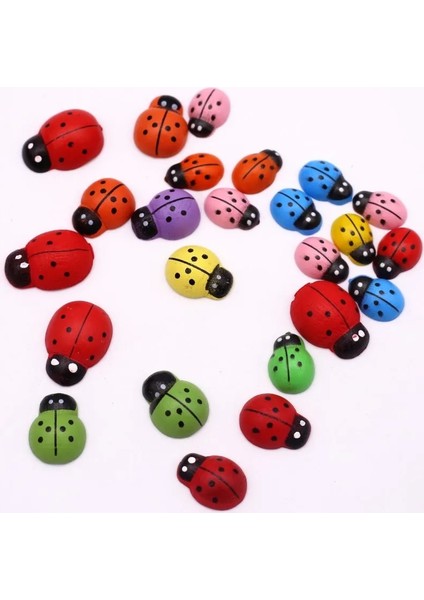 9X12MM 100PCS Stilini Karıştırın Karışık Ahşap Uğur Böceği Flatback Düğün Dekorasyon El Sanatları Sevimli Scrapbooking Kart Yapımı Dıy Craft Malzemeleri Için Adet (Yurt Dışından) fiyatları
