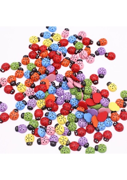9X12MM 100PCS Stilini Karıştırın Karışık Ahşap Uğur Böceği Flatback Düğün Dekorasyon El Sanatları Sevimli Scrapbooking Kart Yapımı Dıy Craft Malzemeleri Için Adet (Yurt Dışından) modelleri